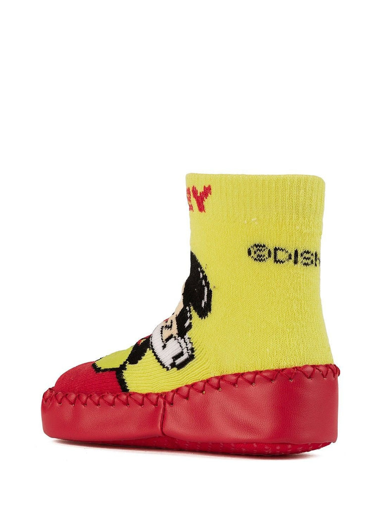 Yellow_Bee_Boys_Disney_Mickey_Mouse_Soft_Leather_Socks_-_Red_Yellow-back_view_1