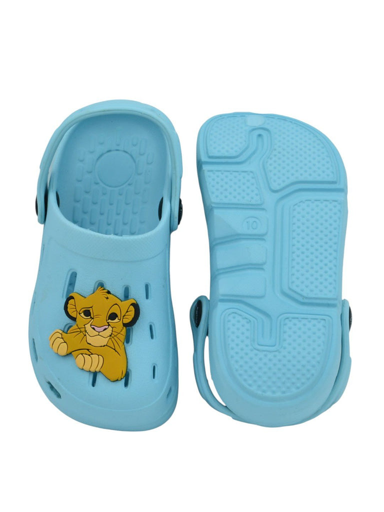 YellowBeeBoy_sDisneySimbaClogswith3DLionKingCharmforBoys_Blue-Top&BottomView