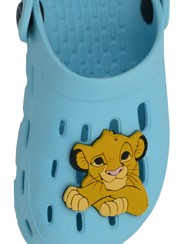 YellowBeeBoy_sDisneySimbaClogswith3DLionKingCharmforBoys_Blue-Frontview