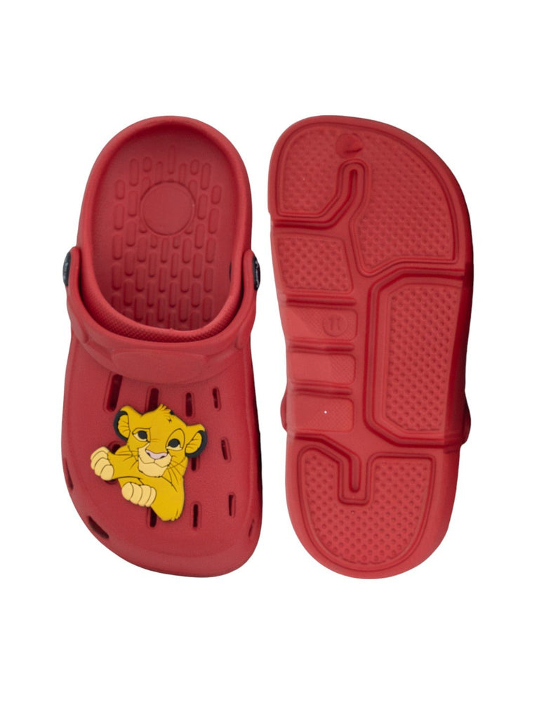 YellowBeeBoy_sDisneySimbaClogswith3DLionKingCharmforBoys_Red-Top_BottomView