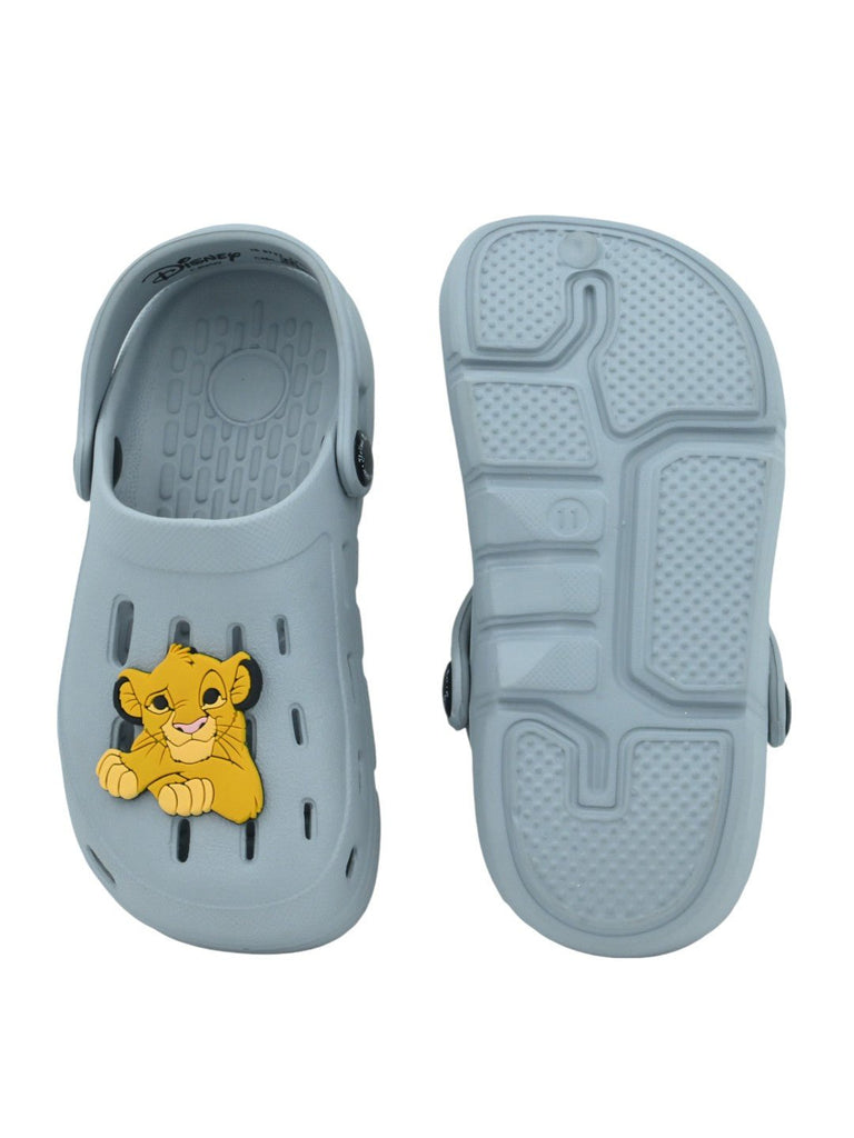 YellowBeeBoy_sDisneySimbaClogswith3DLionKingCharmforBoys_Grey-Top&BottomView