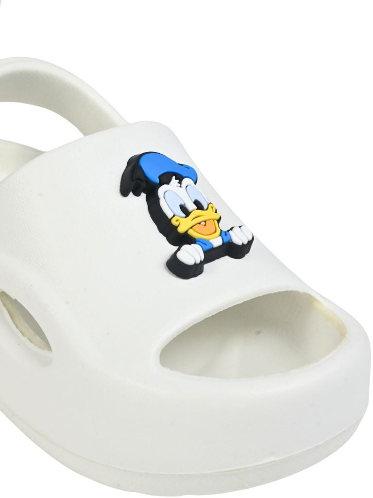 Yellow_Bee_Boy_s_Disney_Sweet_Classic_Donald_Duck_Charm_Sandals_White_Close Up iew