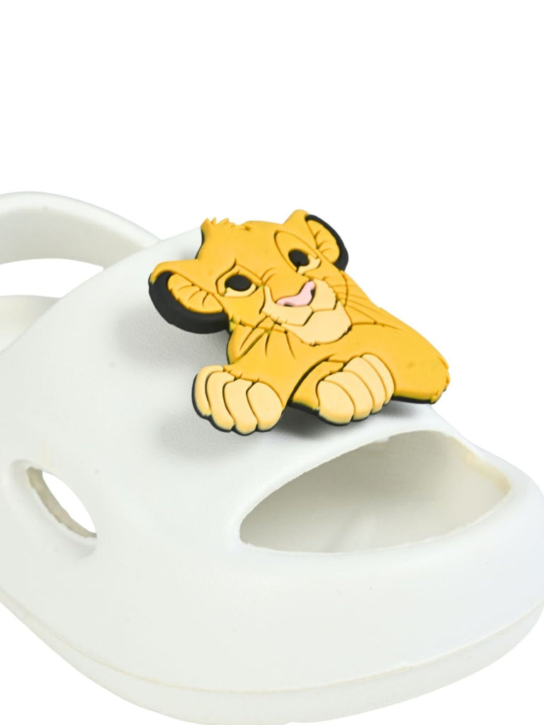 Yellow_Bee_Boy_s_Disney_The_Lion_King_Simba_Rotating_Charm_Sandals_White_Close Up View