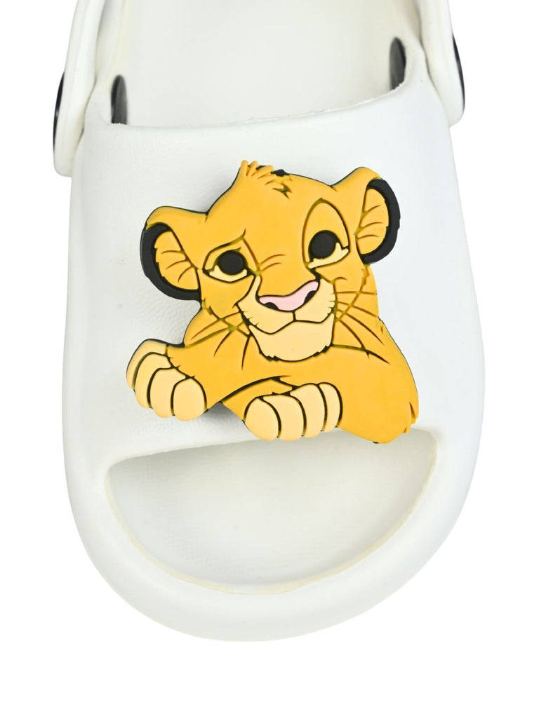 Yellow_Bee_Boy_s_Disney_The_Lion_King_Simba_Rotating_Charm_Sandals_White_Front  View