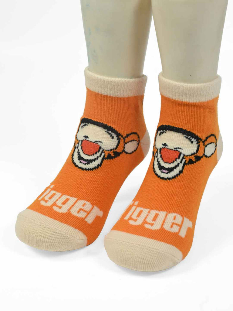 Yellow Bee Boy's Disney Tigger  Cartoon Design Socks– Pack of 3 - Ange View