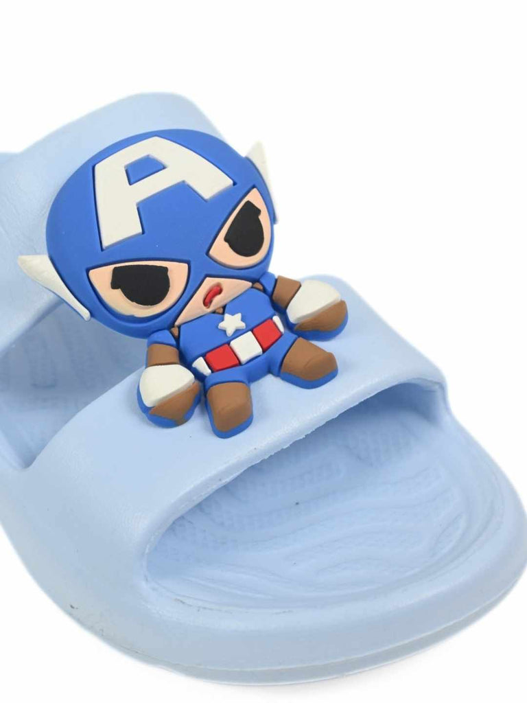 Fun & Stylish Marvel Captain America Decorative Slides for Boys Blue - Close Up View