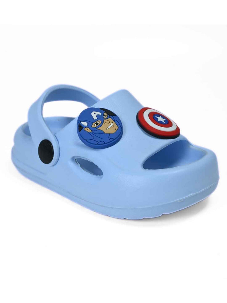 Yellow_Bee_Boys_Marvel_Captain_America_Sandals_Blue_with_Shield_Charms_-_Angle_View