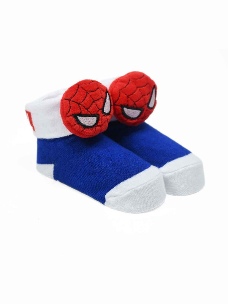 Yellow_Bee_Boy_s_Marvel_Spider-Man_Adventure_Socks_Blue_White_-_Angle View