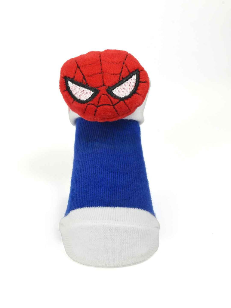 Yellow_Bee_Boy_s_Marvel_Spider-Man_Adventure_Socks_Blue_White_-_Front Zoom View