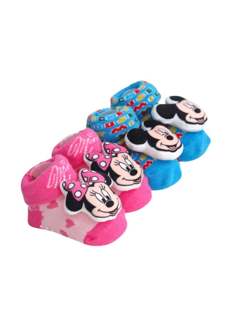 Yellow Bee Disney 3D Socks Duo – Mickey & Minnie Mouse For Boys & Girls- Side View