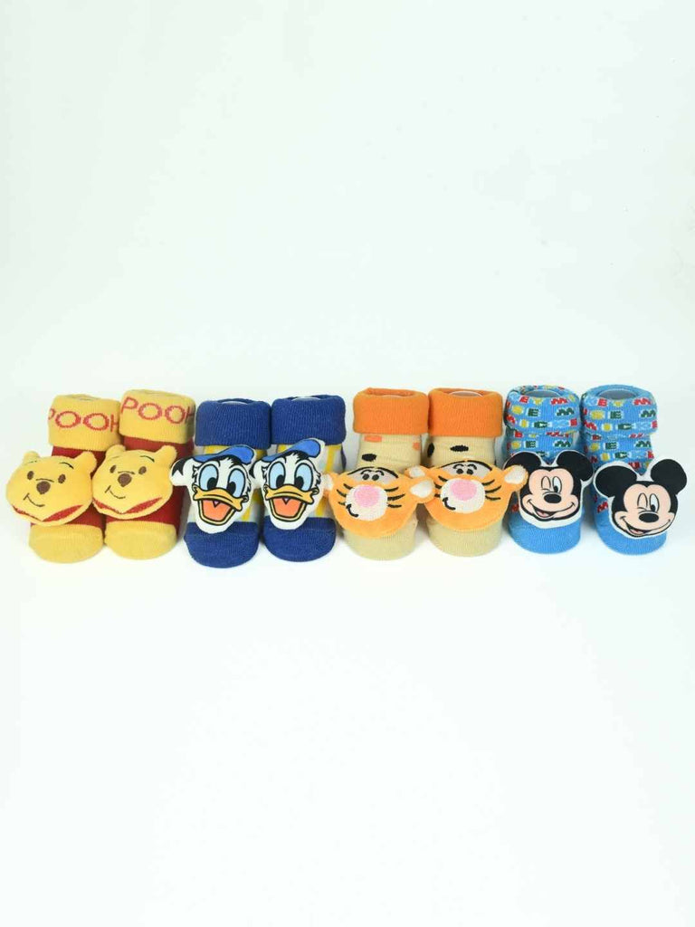 Yellow_Bee_Disney_3D_Socks_Combo_Mickey_Donald_Tigger_Winnie_the_Pooh_for_Boys-_Front View 1