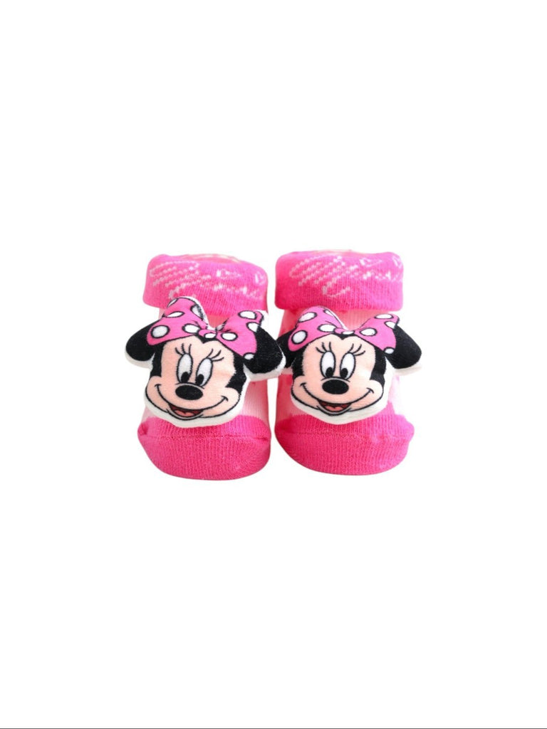 Yellow Bee Disney Minnie Mouse 3D Socks- Front View