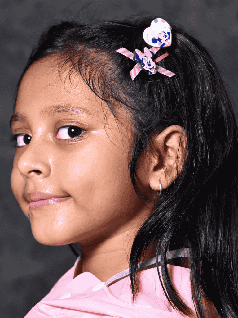 Yellow Bee Disney Minnie Mouse Hair Accessories Gift Set for Girls – Bows, Clips & Bands in Pink-Creative View