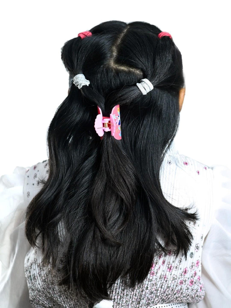 Yellow Bee Disney Minnie Mouse Hair Tie Set with Matching Clutcher -Model 3