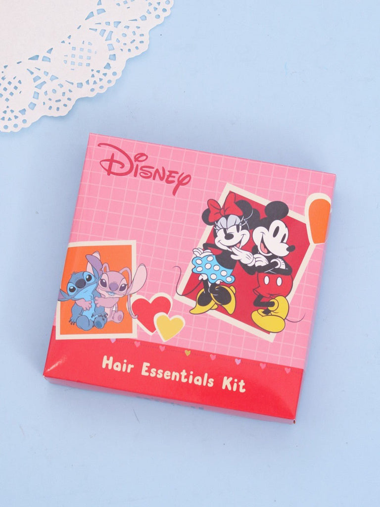 Yellow Bee Disney Stitch & Angel Hair Accessories Set for Girls – Bow, Claw Clip &  Hair Ties in Pink and Purple-Back View