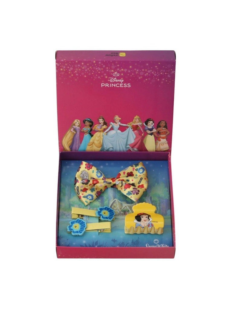 Yellow Bee Girl's Disney Aurora & Snow White Hair Essentials Gift Set- 8 Pieces-Full View