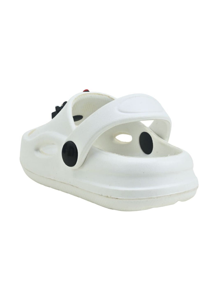 Yellow Bee Girl's Disney Charming Minnie Mouse Charms Sandals– White  Back View