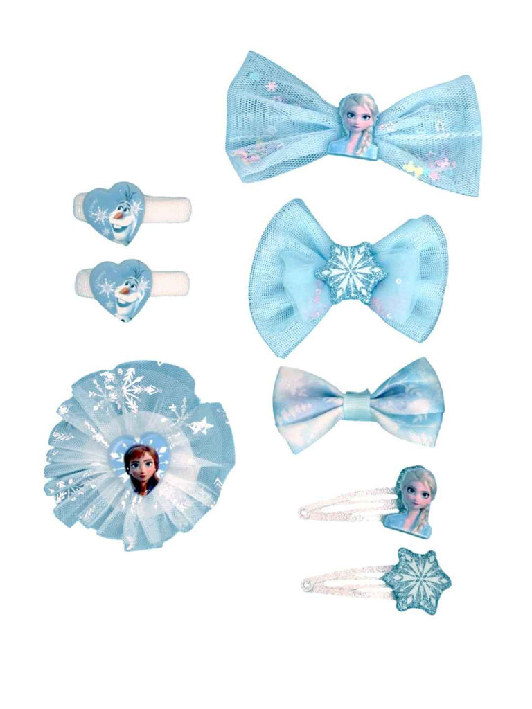 Yellow Bee Girls’ Disney Frozen Elsa & Anna Hair Accessory Gift Set – Showing Close up view
