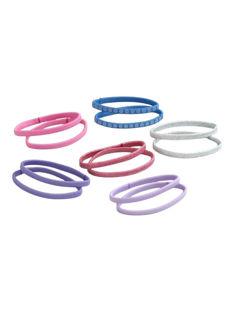 Yellow Bee Girls’ Disney Frozen Elsa & Anna Hair Accessory Gift Set – Showing Close up view of Scrunchies