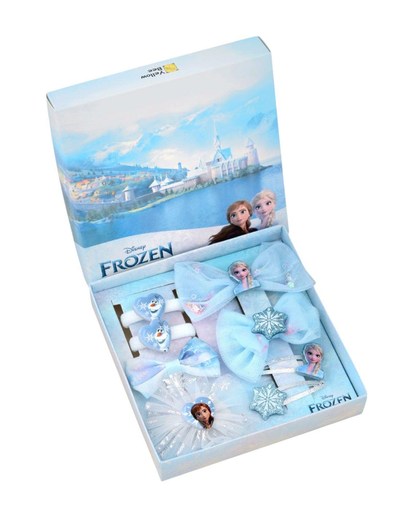 Yellow Bee Girl's Disney Frozen, Jasmine & Minnie Hair Accessory Gift Set- 24 Pieces-Angle View