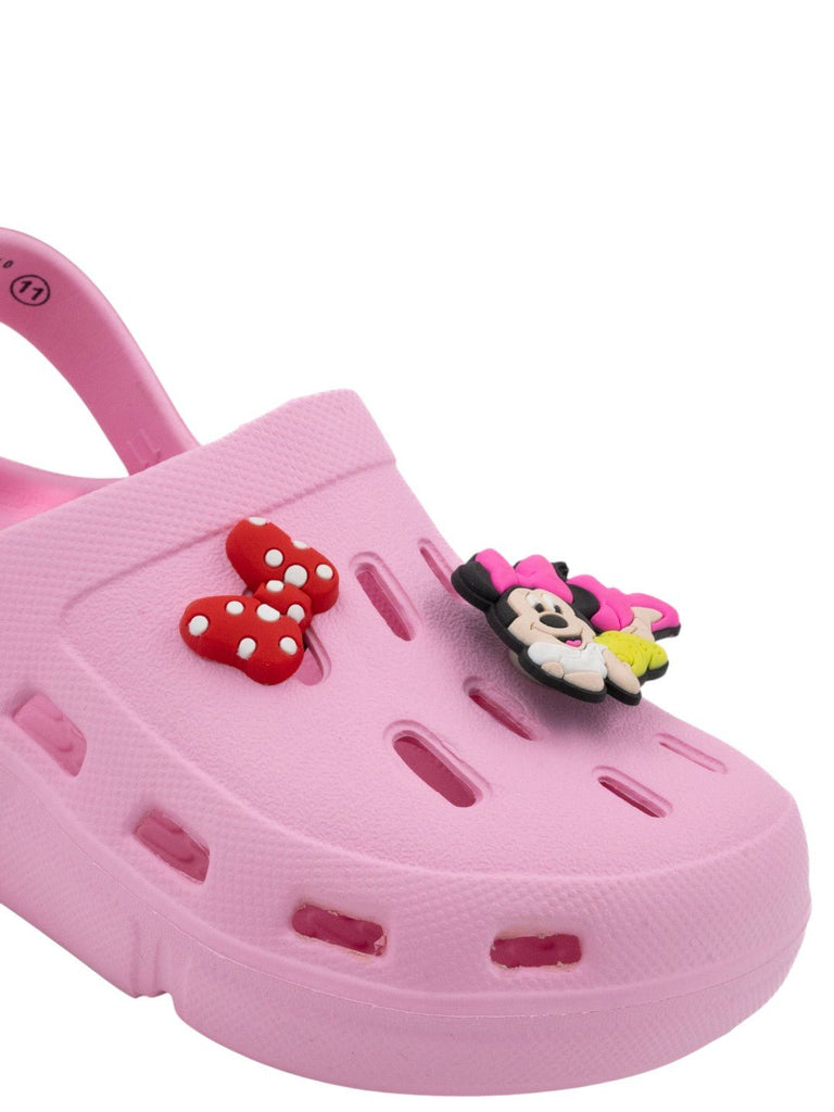 YellowBeeGirls_DisneyMinnieMouseClogswith3DCharacter_BowCharms_Pink-CloseUpView