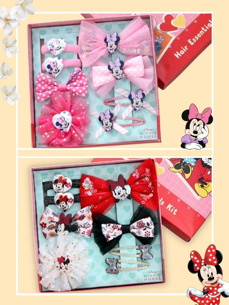 Yellow Bee Girl's Disney Minnie Mouse Hair Accessory Gift Set-16 Pieces-Creative View