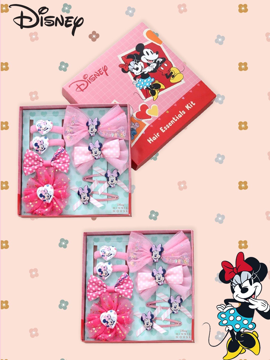 Disney Minnie Mouse Hair Accessory Gift Set - Pink – Yellow Bee India