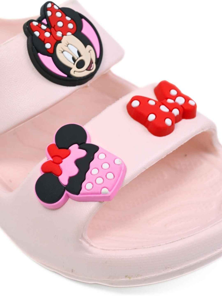 Yellow_Bee_Girls_Minnie_Mouse_Slides_with_Bow_Cupcake_Charms-_Pink_-_Close_Up_View