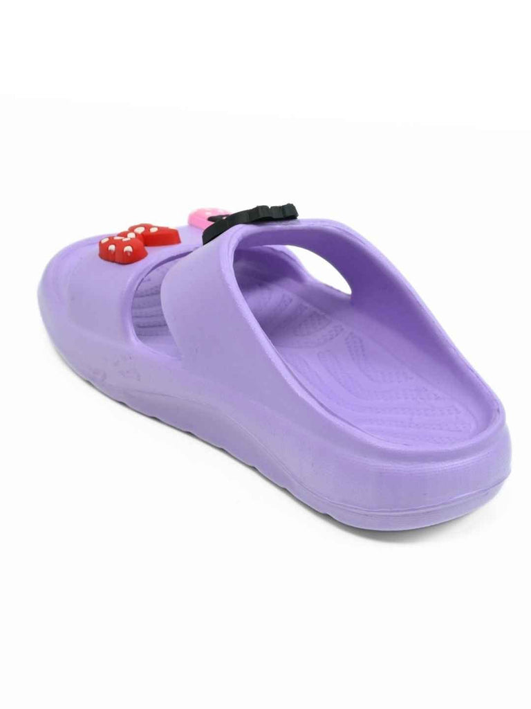 Yellow_Bee_Girls_Minnie_Mouse_Slides_with_Bow_Cupcake_Charms-_Purple_-_Back_View