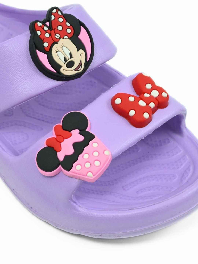 Yellow_Bee_Girls_Minnie_Mouse_Slides_with_Bow_Cupcake_Charms-_Purple_-_Close_Up_View