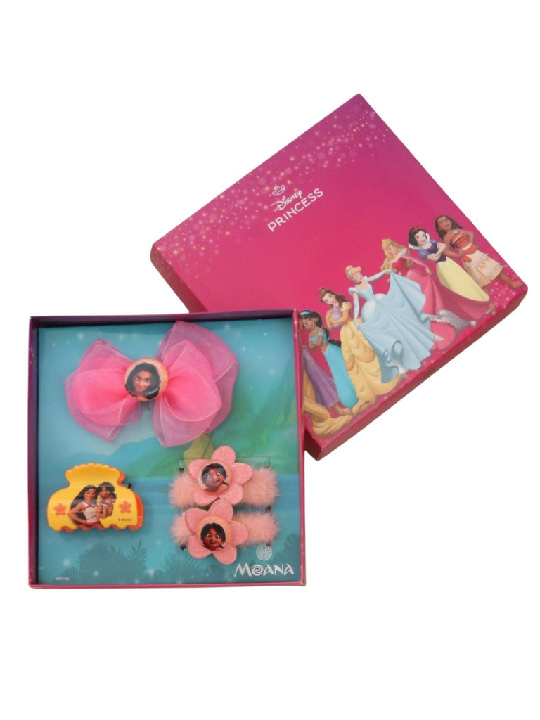 Yellow Bee Girl's Disney Moana Hair Essentials Gift Set- 8 Pieces-Full View