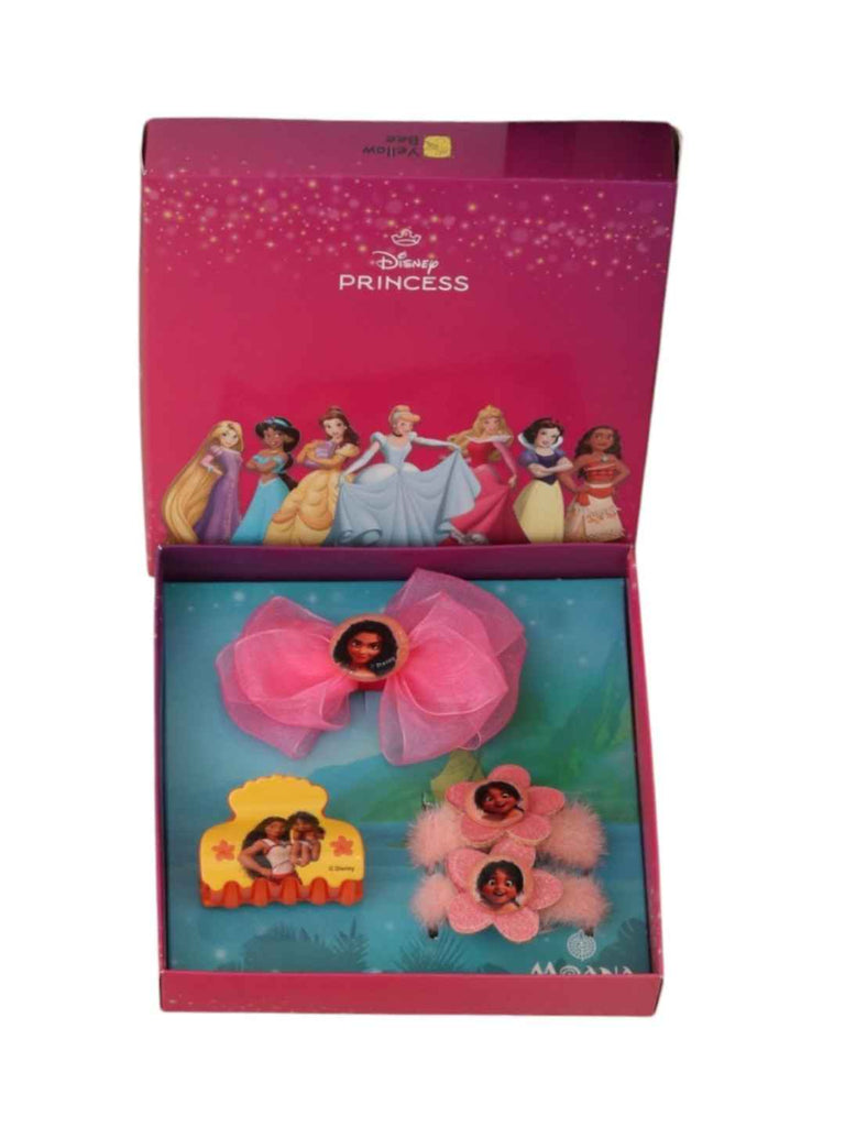 ellow_Bee_Girls_Disney_Princess_Jasmine_Hair_Accessory_Gift_Set_8_Pieces_Yellow_&_Pink-_Front_View