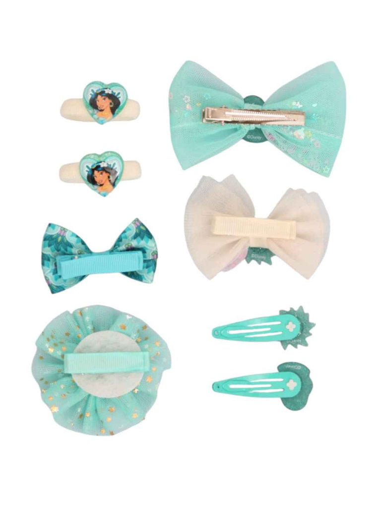 Yellow Bee Girls’ Disney Princess Jasmine Hair Accessory Combo Set – Back View