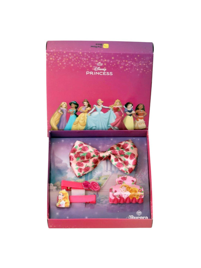 Yellow Bee Girl's Disney Snow White, Minnie Mouse & Aurora Hair Essentials Gift Set –12 Piece-Full View