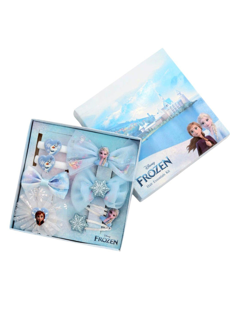 Yellow Bee Girl's Frozen Elsa Hair Accessory Gift Set –16 Pieces-Front View