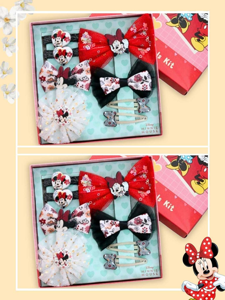 Yellow Bee Girl's Minnie Mouse Hair Accessory Gift Set– 16 Pieces-Creative View