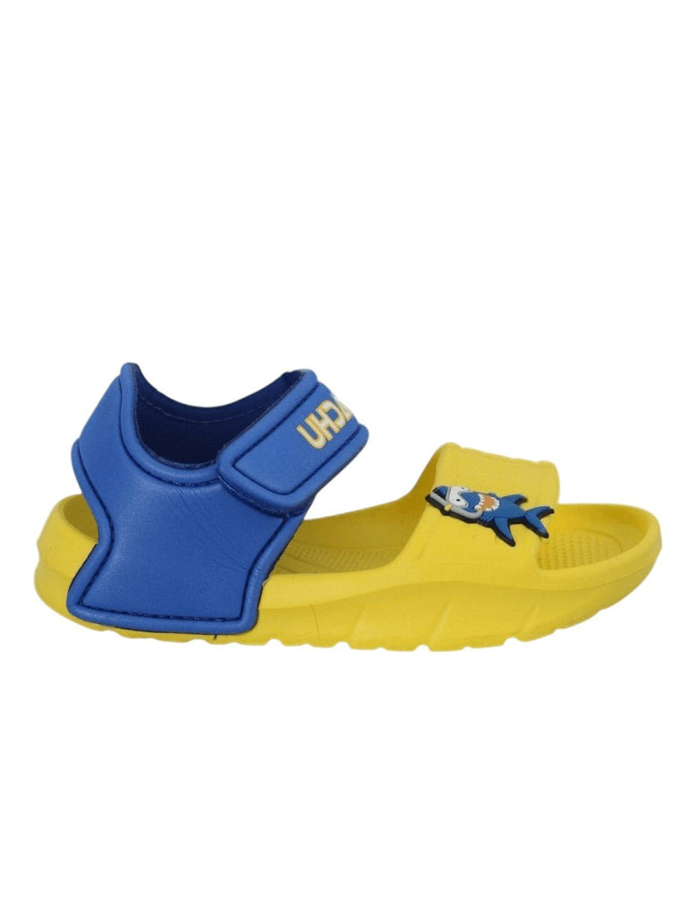 Yellow Shark Adventure Sandals - Playful & Durable Design-Side View