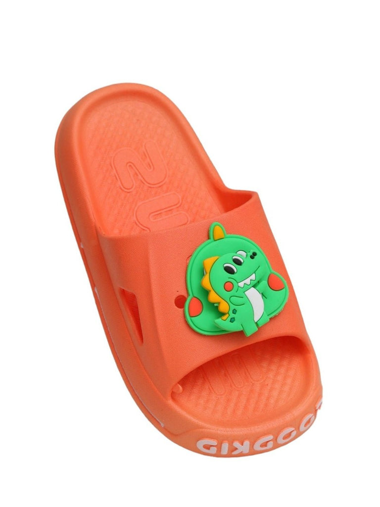 Angle view of Youth Dinosaur Character Summer Slides For Boy's