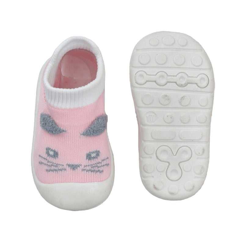 Non-slip sole of Yellow Bee Animal Shoe Socks ensuring toddler safety