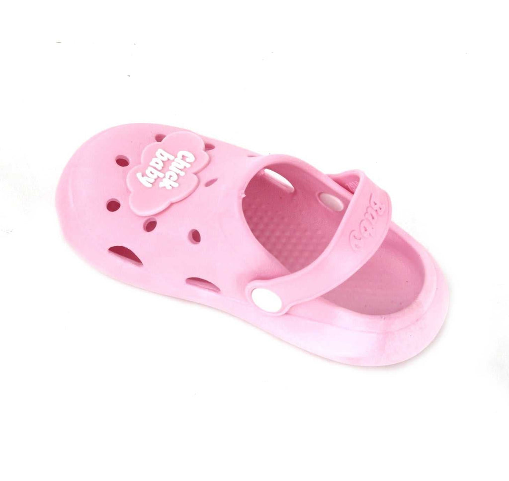 Adorable Baby Pink Clogs with 3D Chick Motif and Secure Non-Slip Design for Infants-side