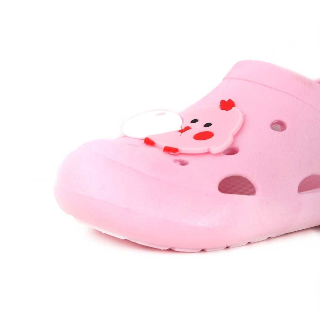 Adorable Baby Pink Clogs with 3D Chick Motif and Secure Non-Slip Design for Infants-zoom