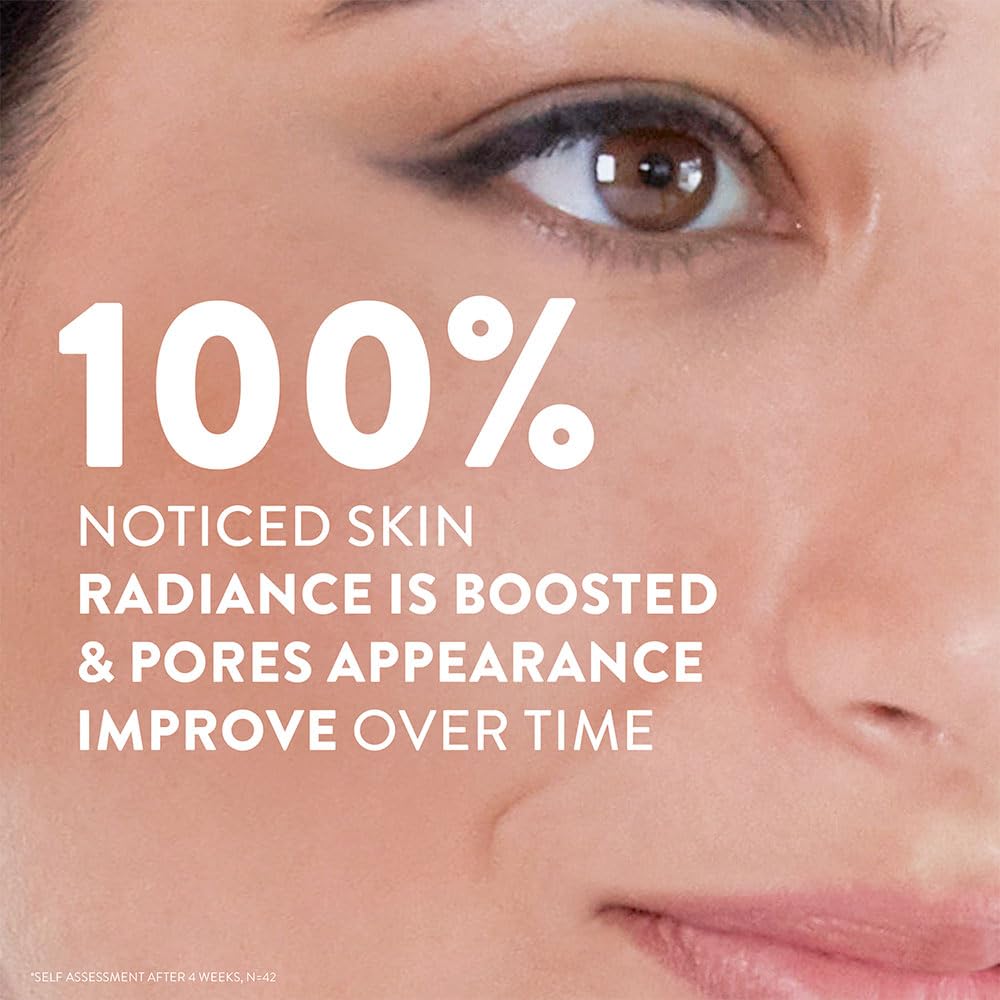Visual of a satisfied user's radiant skin post CETAPHIL cleanser application.