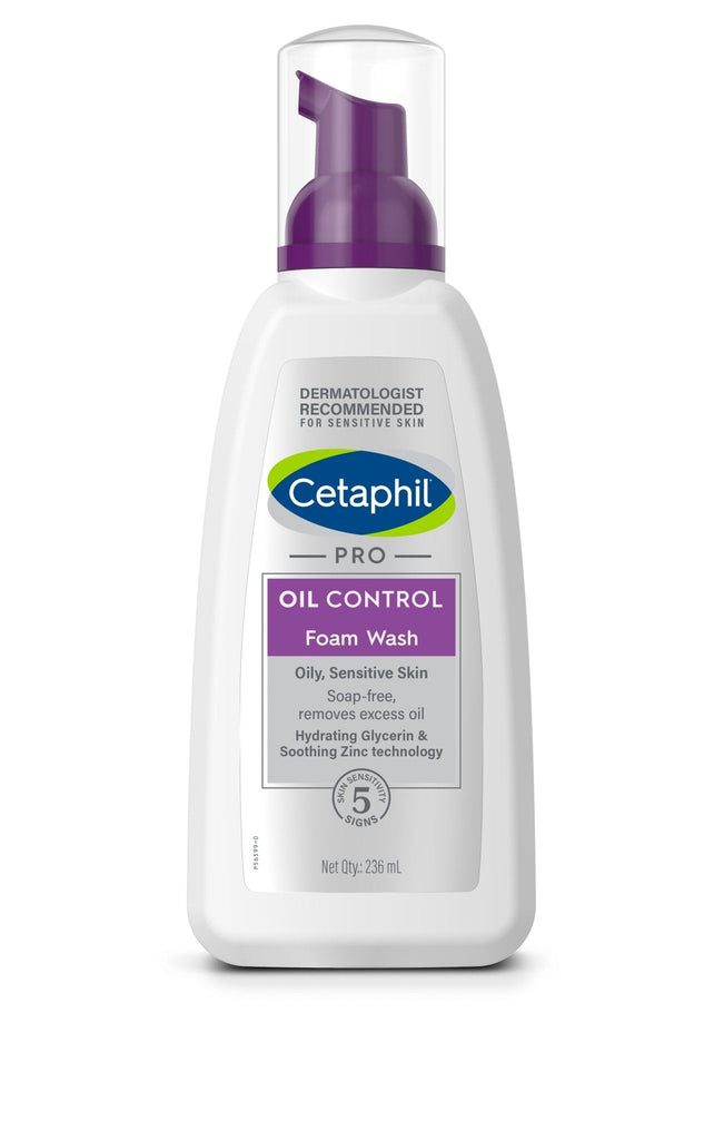 Cetaphil PRO Oil Control Foam Face Wash for Acne-Prone Skin-A