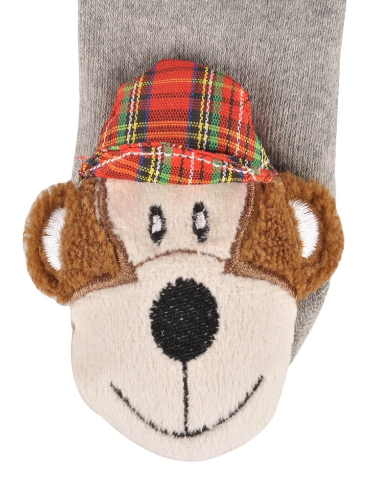  Toddler's Puppy Stuffed Toy Socks on white background.