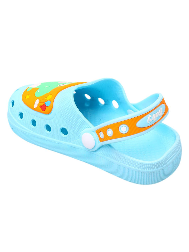 Children's Aqua Blue Clogs with Cute Crocodile Design and Comfortable Fit-side1