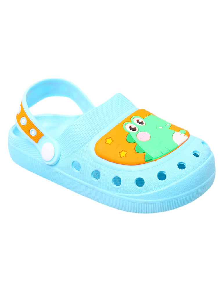 Children's Aqua Blue Clogs with Cute Crocodile Design and Comfortable Fit-up