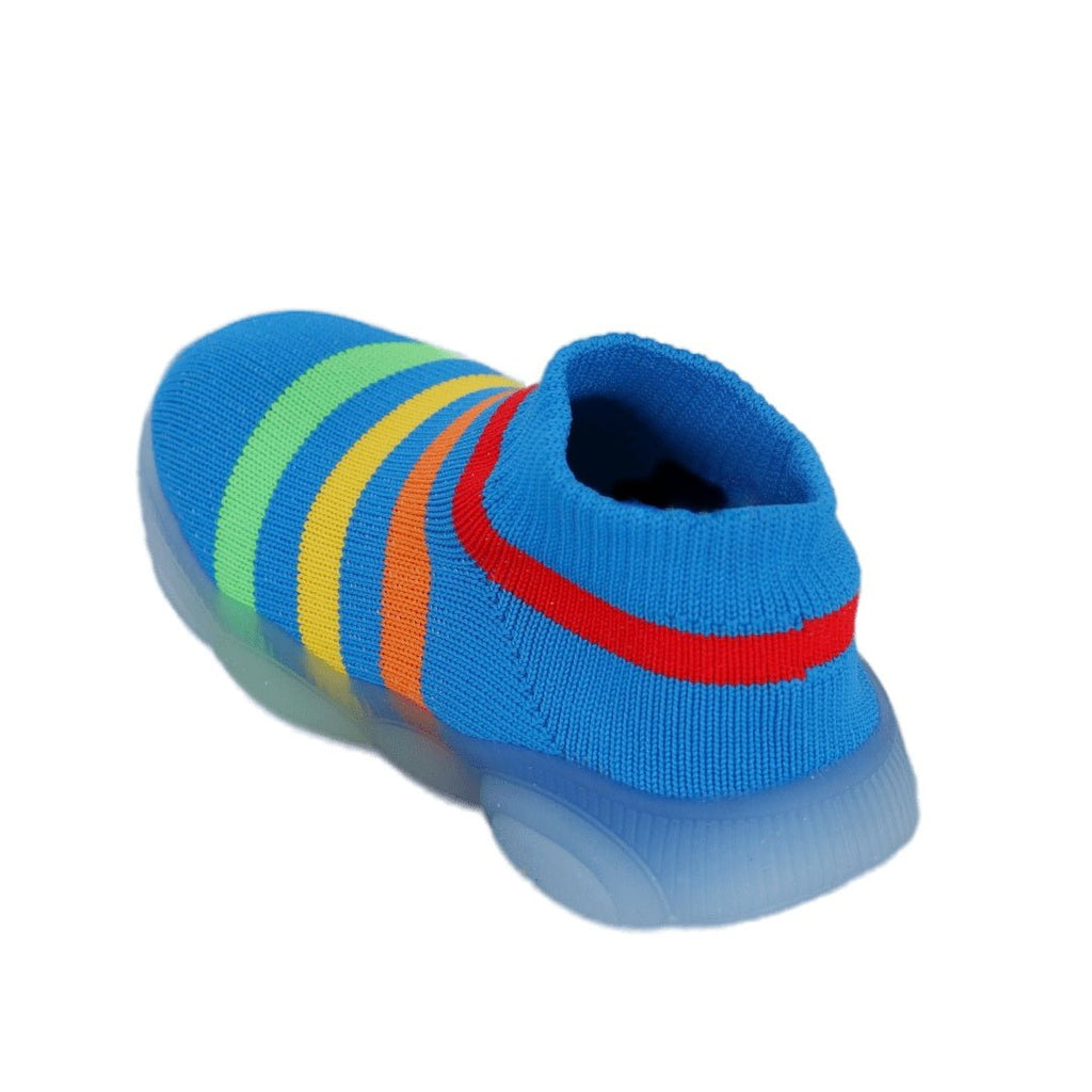 Soft and Warm Striped Sock Shoe for Toddlers by Yellow Bee