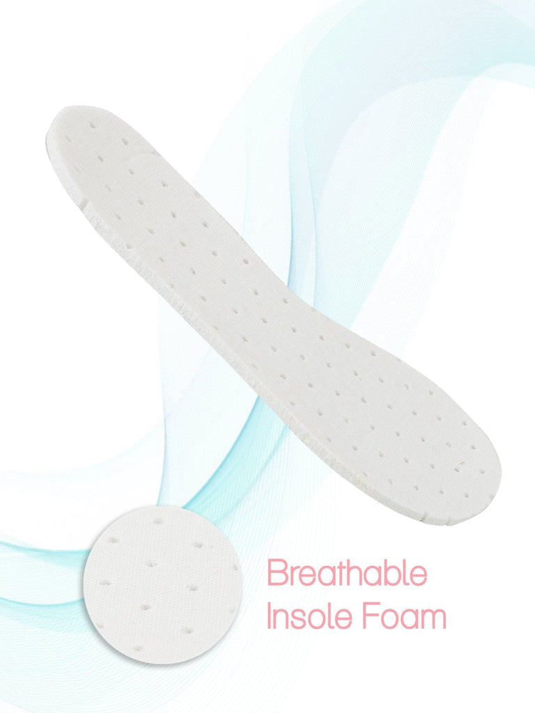 Breathable insole foam of duck shoe socks for toddlers