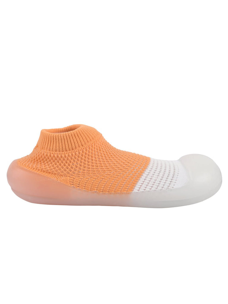 Side View of Yellow Bee's Lightweight and Comfortable Sock Shoe for Toddlers