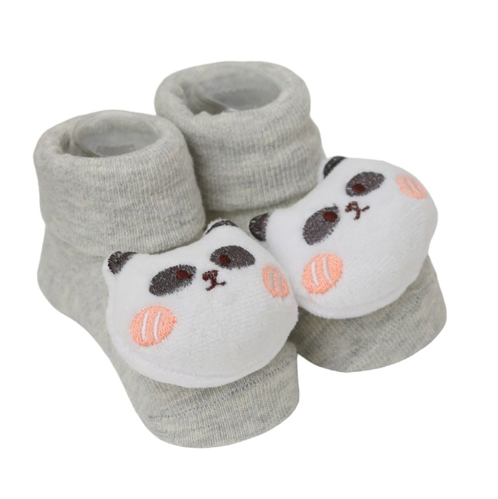 Adorable bear sock toys for baby's playful feet